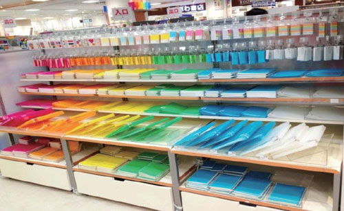文具店陈列，文具分类，商品陈列原则