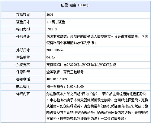 小巧便携 纽曼Pt移动硬盘亚马逊促销