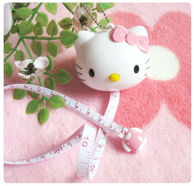 创意设计：实用的 Hello Kitty 卡通迷你卷尺